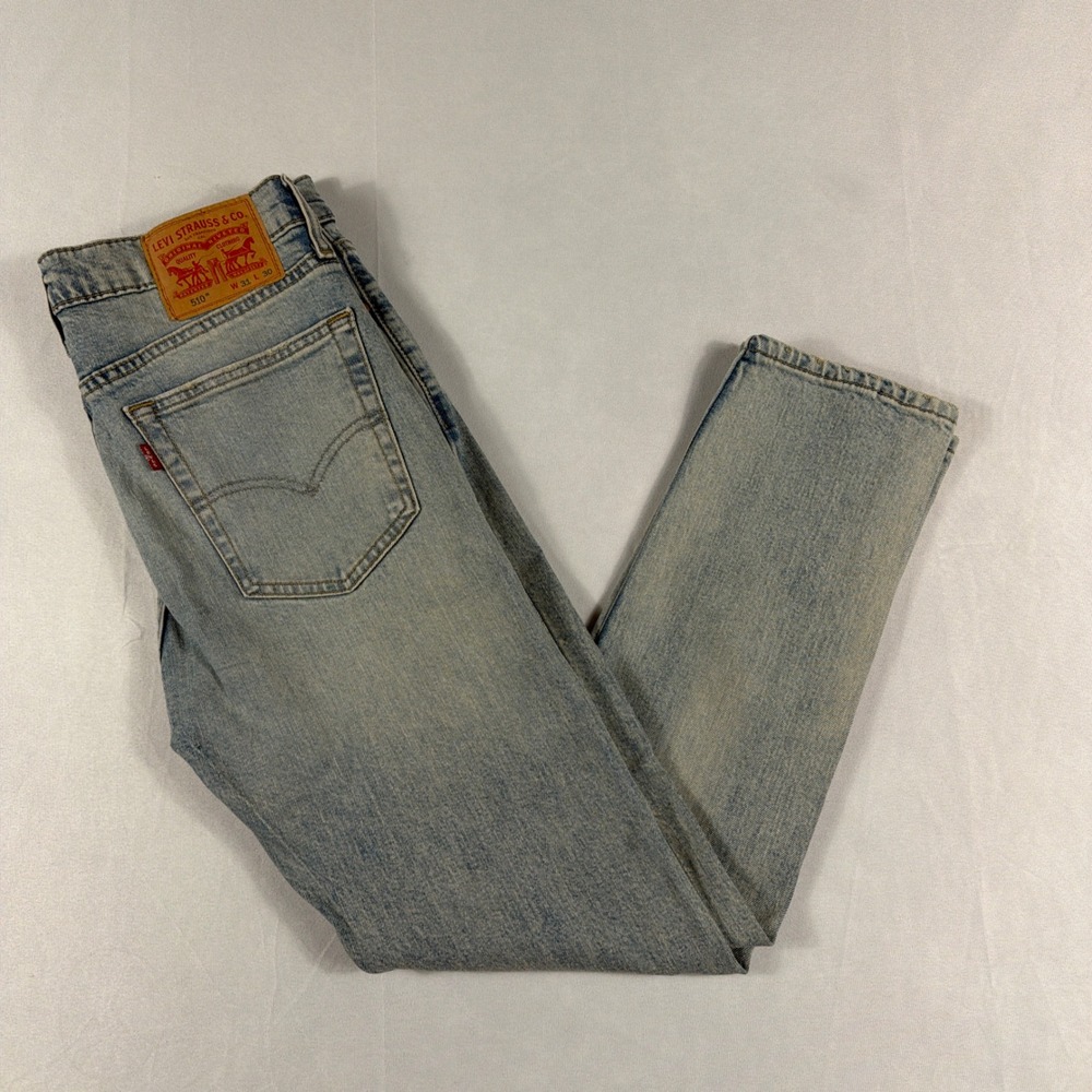 Levi's 510 Skinny Fit Jeans‎ Light Wash Denim 31x30 Mens Casual Classic Style